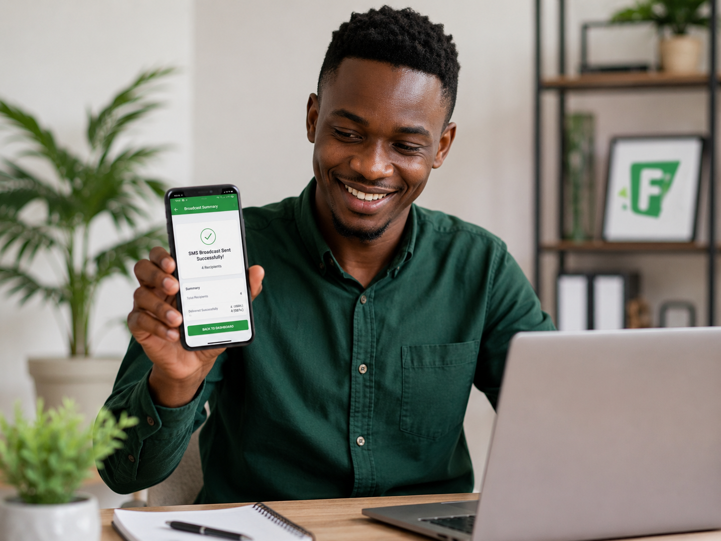 Fikisha SMS App | Bulk SMS App in Tanzania Best Bulk SMS App in Tanzania business owner using Fikisha SMS App