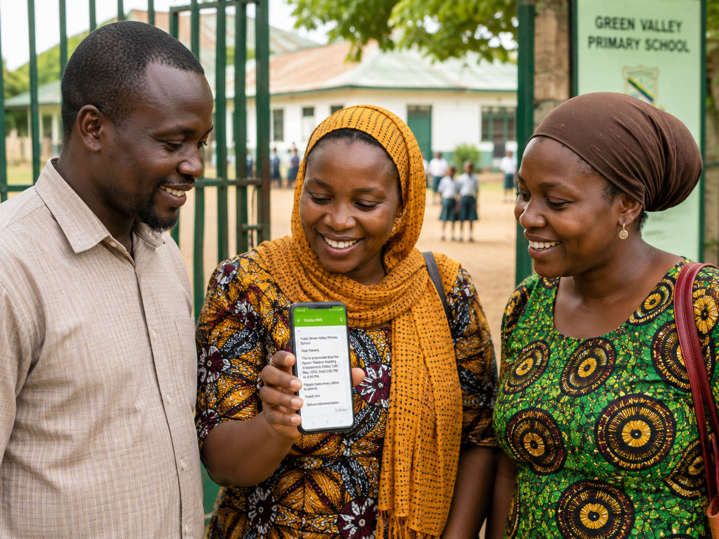 Parents happy to receive school update through Fikisha SMS App