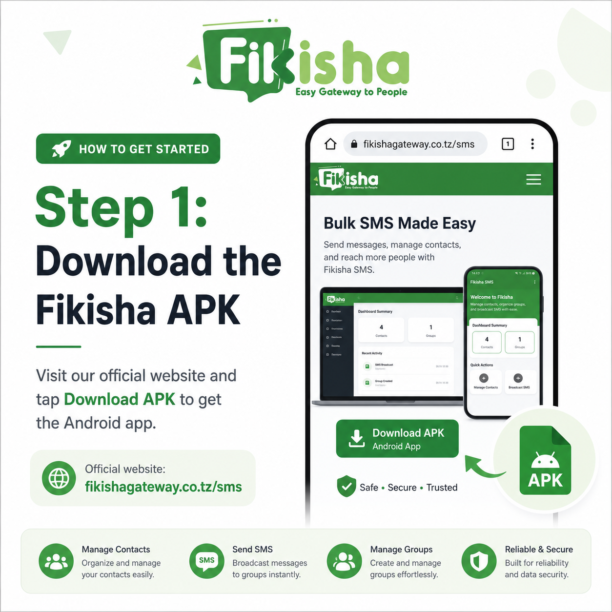 Fikisha SMS App download APK guide