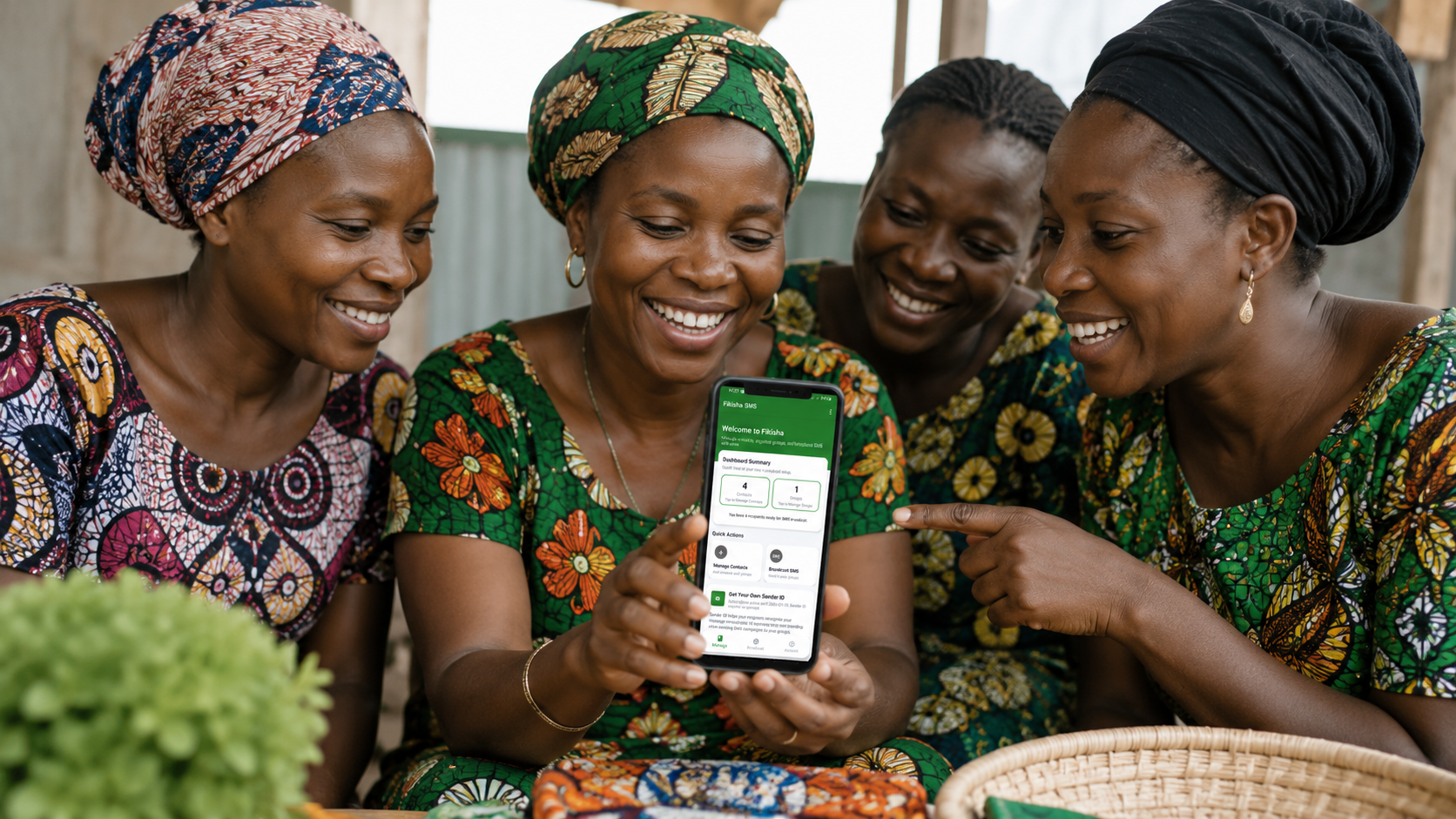 Community group using Fikisha SMS App for Bulk SMS Tanzania communication